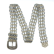 Handmade Retro Grey and White Pearl Buckled Belt Unique Giftware