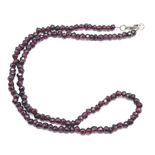Handmade Natural Garnet 18.9’’ Necklace Hexagon Cube Shape Smooth Plain Gemstone Jewelry - Necklace