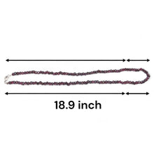 Handmade Natural Garnet 18.9’’ Necklace Hexagon Cube Shape Smooth Plain Gemstone Jewelry - Necklace