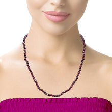 Handmade Natural Garnet 18.9’’ Necklace Hexagon Cube Shape Smooth Plain Gemstone Jewelry - Necklace