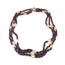 Handmade Natural Garnet Plain Drop & Chalcedony Nugget Gemstone Beaded 18.2’’ Necklace Jewelry - Necklace