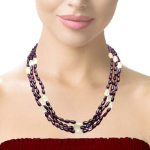 Handmade Natural Garnet Plain Drop & Chalcedony Nugget Gemstone Beaded 18.2’’ Necklace Jewelry - Necklace
