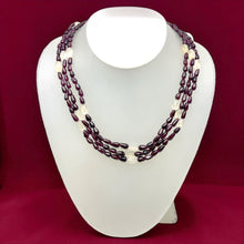 Handmade Natural Garnet Plain Drop & Chalcedony Nugget Gemstone Beaded 18.2’’ Necklace Jewelry - Necklace