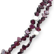 Handmade Natural Garnet Plain Fish & Agate Round Gemstone Beaded 16.7’’ Necklace Jewelry - Necklace