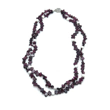 Handmade Natural Garnet Plain Fish & Agate Round Gemstone Beaded 16.7’’ Necklace Jewelry - Necklace