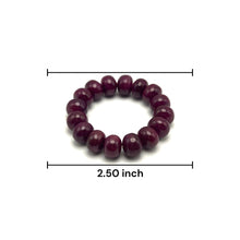 Handmade Natural Ruby 412.40 Carats Bracelet | Smooth 14-15mm Rondelle Beads 16 Pcs | Crimson Red VVS Clarity | High