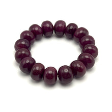 Handmade Natural Ruby 412.40 Carats Bracelet | Smooth 14-15mm Rondelle Beads 16 Pcs | Crimson Red VVS Clarity | High