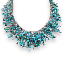 Handmade Necklace Tropical Turquoise & White 20