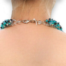 Handmade Necklace Tropical Turquoise & White 20