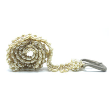 Handmade Bullet Shaped Ivory Pearl Trapezoid Buckle Belt