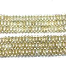 Handmade Freshwater Pearl Bullet Shape Trapezoid Buckle Belt