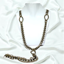 Lariat Station Necklace with Simulated Pearl and Chain Detailing – Elegant Drop Necklace for Evening Outfits - Necklace