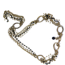 Lariat Station Necklace with Simulated Pearl and Chain Detailing – Elegant Drop Necklace for Evening Outfits - Necklace