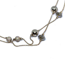 Layered Necklace with Glitter Beaded Ball Accents & Faceted Stones – Mardi Gras Partywear Jewelry - Necklace