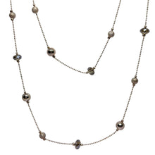 Layered Necklace with Glitter Beaded Ball Accents & Faceted Stones – Mardi Gras Partywear Jewelry - Necklace