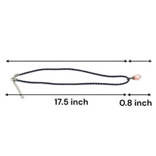 Light Pink Drop Pendant Glass Stone 16mm With Handcrafted Black Twisted Cord Necklace Modern Design With Soft Visual