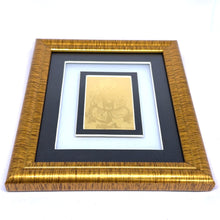 Lord Ganesh 24K Gold Foil Frame Sacred Blessings of Prosperity & Protection Auspicious Religious Handcrafted Gift