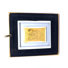 Lord Ganesh 24K Gold Foil Frame Sacred Blessings of Prosperity & Protection Auspicious Religious Handcrafted Gift