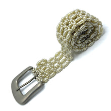 Handcrafted Pearl Fusion of Drop and Round Shaped Buckled Belt Unique Giftware