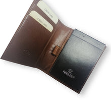 Pocket Notepad Holder Leather Umberto Ferreti Made In Italy Organizer
