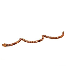 Luxury Tennis Bracelet 925 Sterling Silver Rose Gold Plated | Swiss Star Round 3.75 mm Sparkling Cubic Zirconia