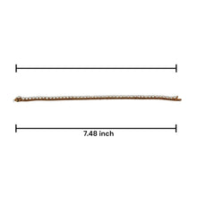 Luxury Premium White Cubic Zirconia Tennis Bracelet in White Sterling Silver 3.75mm CZ Stones 7.48’’ Jewelry - Bracelet