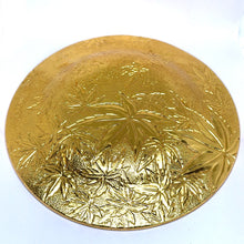 Maple Leaves 24K Gold Foil Artistic 7” Plate – A Royal Handcrafted Masterpiece Floral Festive Luxury Gift - Gold Plate
