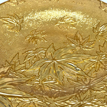 Maple Leaves 24K Gold Foil Artistic 7” Plate – A Royal Handcrafted Masterpiece Floral Festive Luxury Gift - Gold Plate
