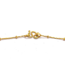 Micron Gold Plated Bead on Classic Minimalist Chain Necklace Jewelry - Necklace