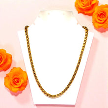 Micron Plated Gold Jewelry Necklace Box Chain Jewelry - Necklace