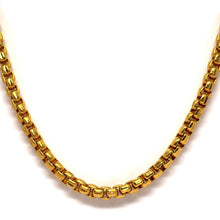 Micron Plated Gold Jewelry Necklace Box Chain Jewelry - Necklace