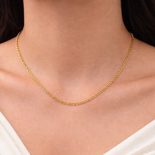 Micron Gold Plated Cable Chain Necklace | Classic Interlocking Link Design | Modern Unisex Jewelry - Necklace