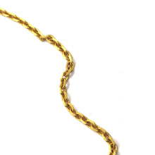 Micron Gold Plated Cable Chain Classic Necklace Jewelry - Necklace