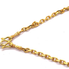 Micron Gold Plated Cable Chain Classic Necklace Jewelry - Necklace