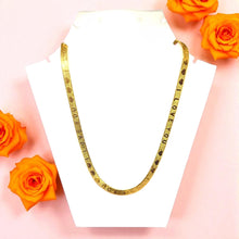 Micron Gold Plated I Love You Initial Snake Gold Plated Chain Necklace Jewelry - Necklace