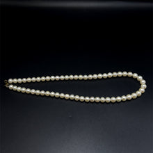 Natural Freshwater Pearl 7mm White Round Necklace 16.8’’ Shimmering Jewelry for Soft Feminine Energy - Necklace