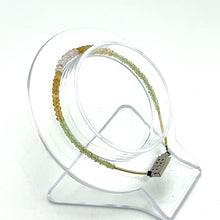 Mix Natural Semiprecious Stone Facet Rondelle Beads Bracelet