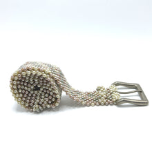 Multi-Colored Pearl Buckled Belt Summer Unisex Collection