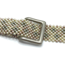 Multi-Colored Pearl Buckled Belt Summer Unisex Collection
