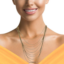Multi-Layer Chain with Hoop 42-Inch Long Opera Necklace – Versatile Layered Fashion Jewelry - Necklace