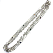 Multi Layered Ethnic German Silver Anklet Pair with Tinkling Charms and Motifs - Anklet