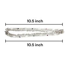 Multi Layered Ethnic German Silver Anklet Pair with Tinkling Charms and Motifs - Anklet