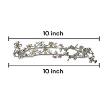 Multi Layered German Silver Anklet Pair with Colorful Stones and Sound Charms - Anklet