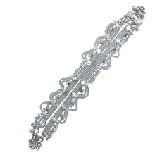 Multi-Layered German Silver with Anklet Pair with Bells Charms and Engraved Heart Motifs Payal - Anklet