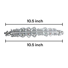 Multi-Layered German Silver with Anklet Pair with Bells Charms and Engraved Heart Motifs Payal - Anklet