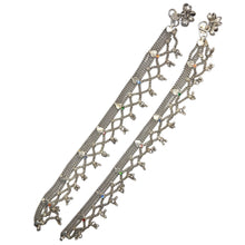 Multi Layered Traditional German Silver Payal Set with Heart Motifs & Anklet Pair - Anklet