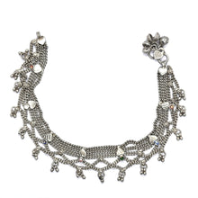Multi Layered Traditional German Silver Payal Set with Heart Motifs & Anklet Pair - Anklet