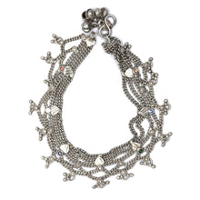 Multi Layered Traditional German Silver Payal Set with Heart Motifs & Anklet Pair - Anklet