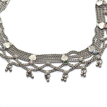 Multi Layered Traditional German Silver Payal Set with Heart Motifs & Anklet Pair - Anklet