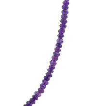 Natural Amethyst Africa Rondelle Facet Bead Gemstone Necklace Jewelry